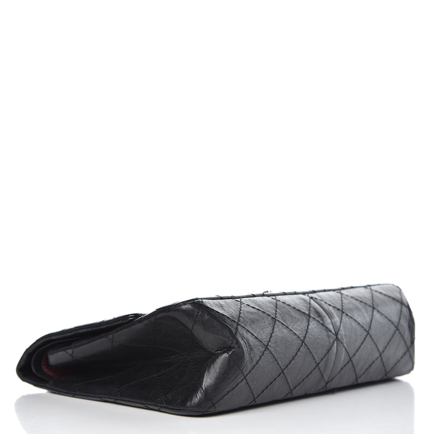 Aged Calfskin Quilted 2.55 Reissue 226 Flap Black