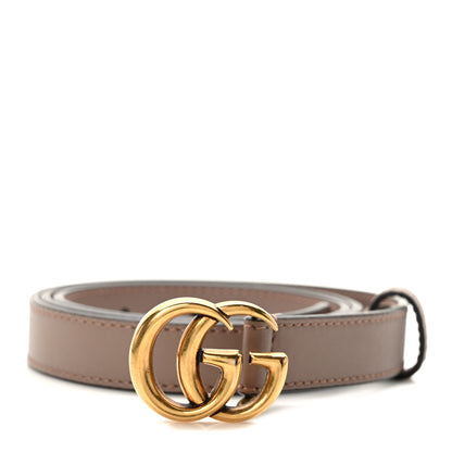 Gucci Calfskin Double G 20mm Belt 85 34 Porcelain Rose 1 of 4