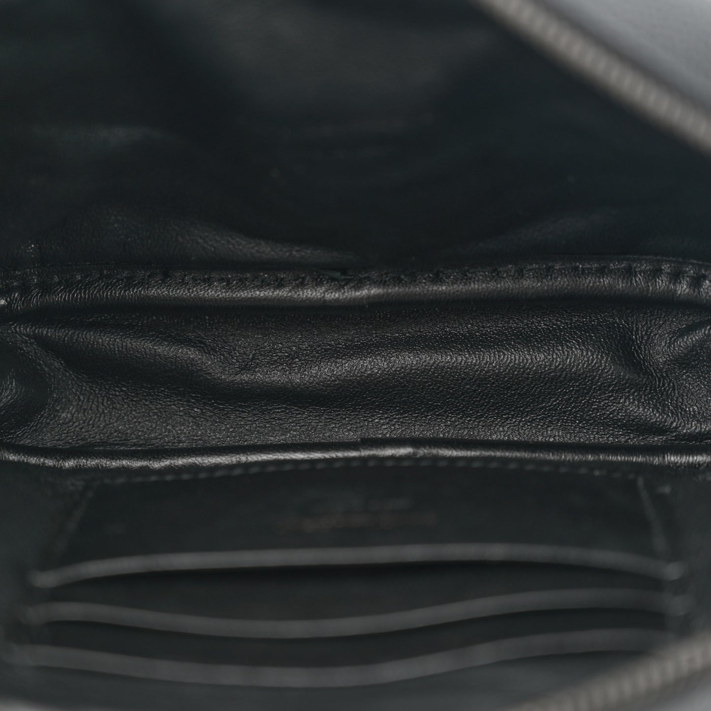 Grain De Poudre Matelasse Monochrome Monogram Mini Lou Camera Bag Black