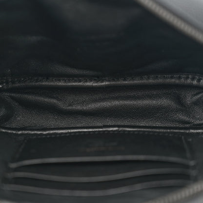 Saint Laurent Grain De Poudre Matelasse Monochrome Monogram Mini Lou Camera Bag Black 5 of 11