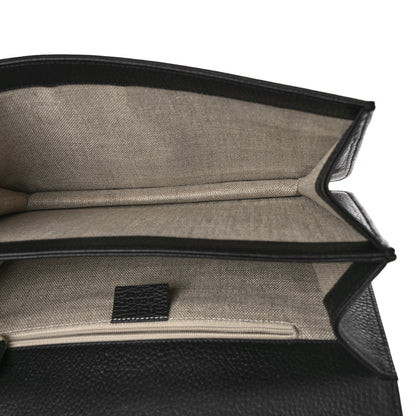 Gucci Dollar Calfskin Interlocking G Shoulder Bag Black 5 of 9