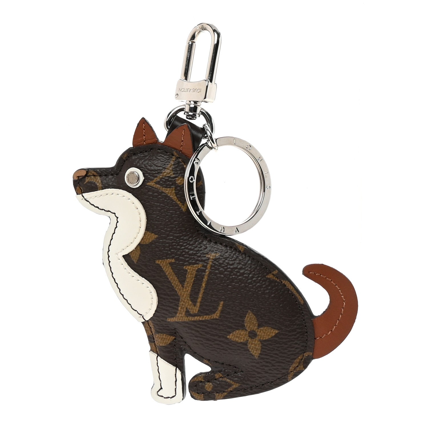 Louis Vuitton Monogram Dog Bag Charm Key Holder 1 of 5