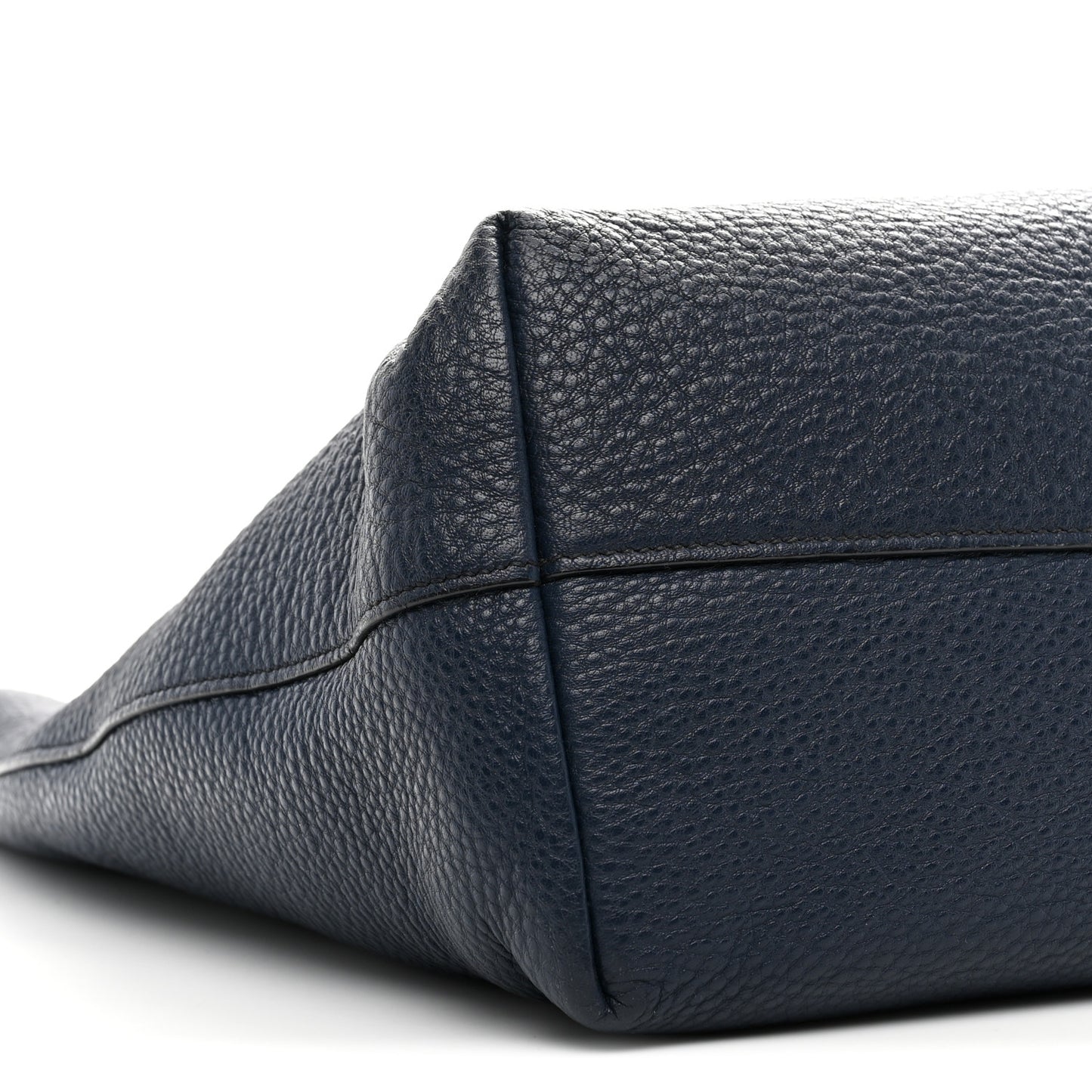 Vitello Daino Pocket Shopping Tote Baltico