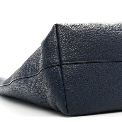 Prada Vitello Daino Pocket Shopping Tote Baltico 10 of 11