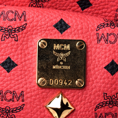 MCM Visetos Medium Sprinkle Stud Stark Backpack Corail 6 of 11