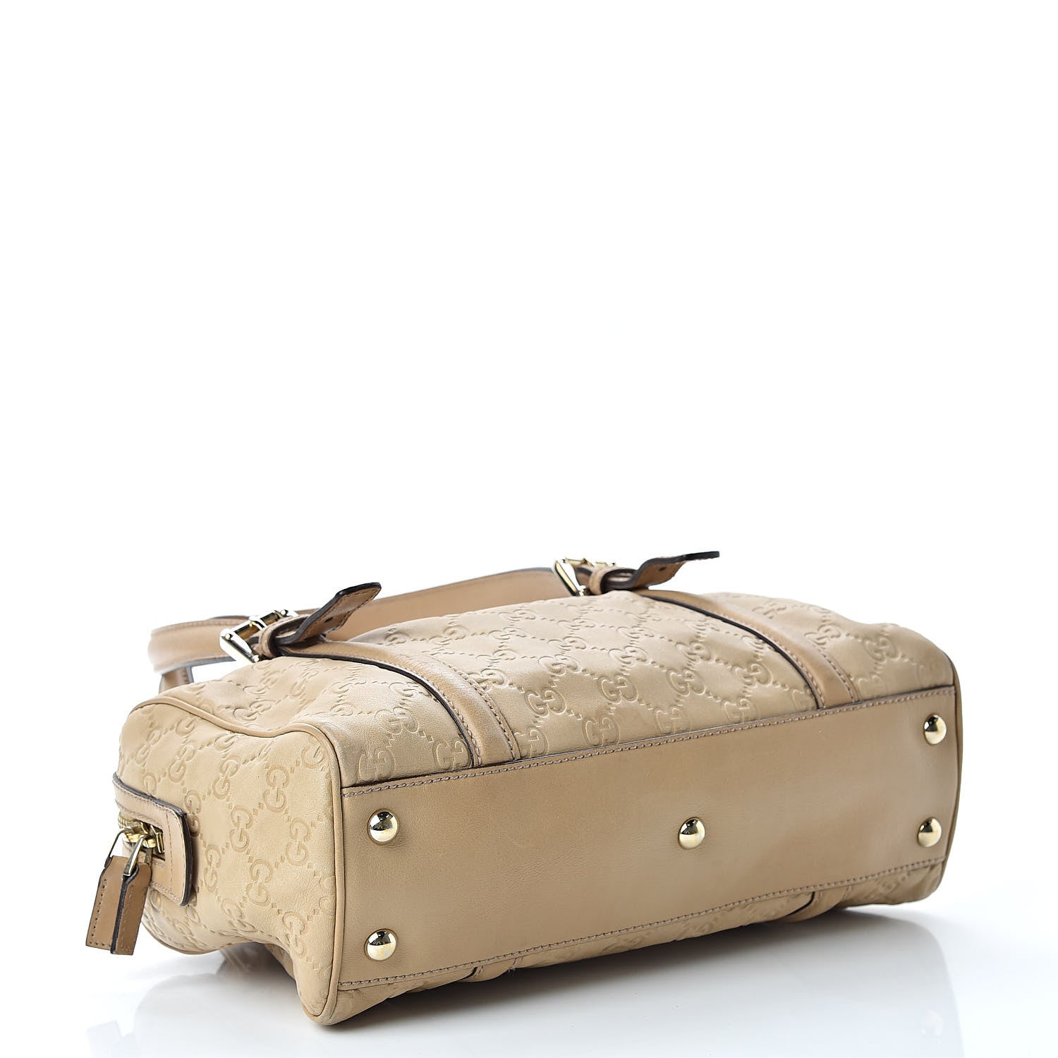 Gucci Guccissima Small Britt Boston Beige 4 of 19