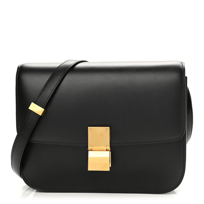 Celine Box Medium Classic Box Flap Bag Black 1 of 10