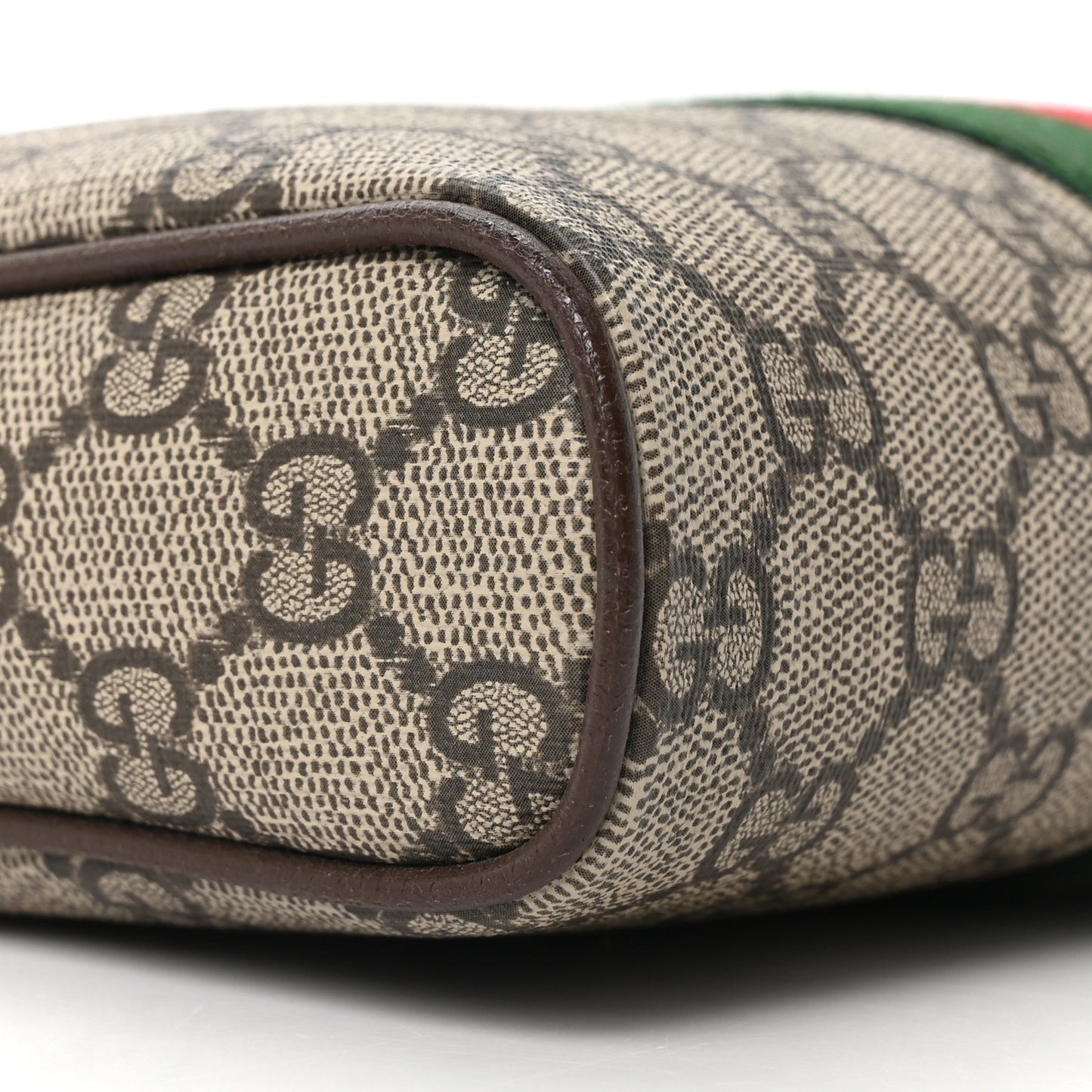 GG Supreme Monogram Web Small Ophidia Messenger Bag Brown