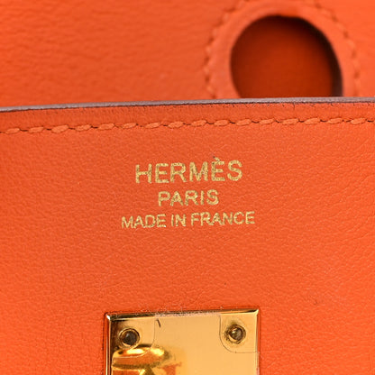 Hermes Swift Birkin 25 Orange 6 of 13