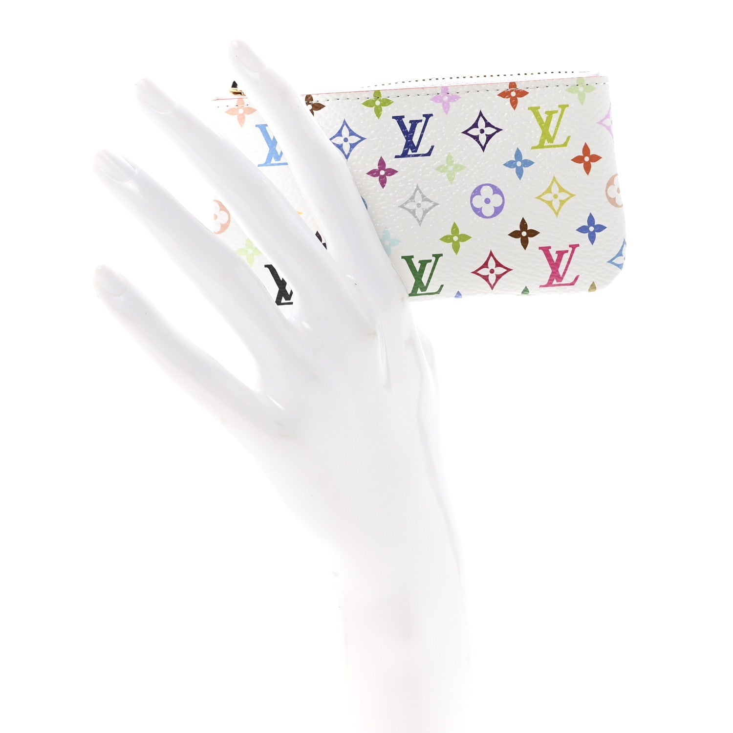Louis Vuitton LV X TM Monogram Multicolor Key Pouch White 2 of 7