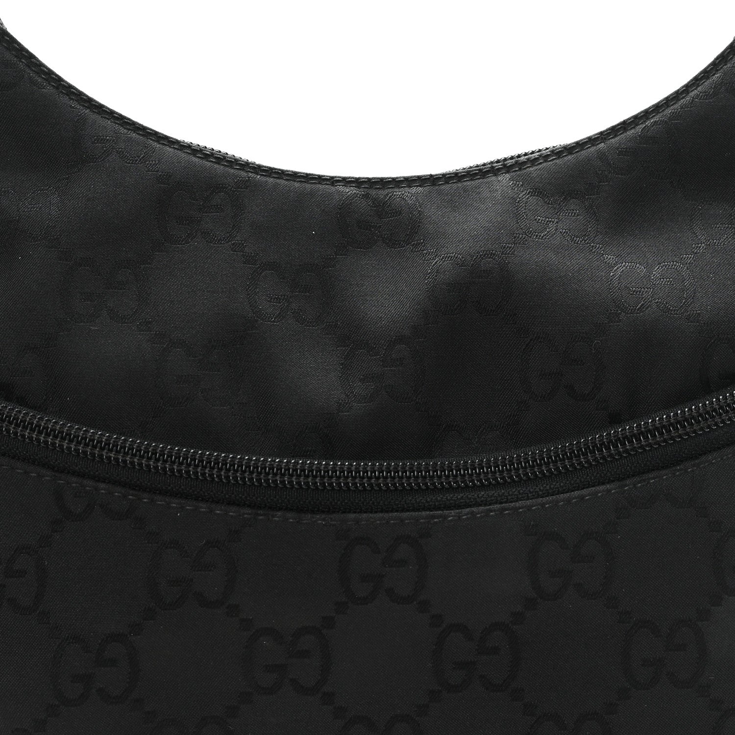 Gucci Nylon Hobo Monogram Small  Black 8 of 10