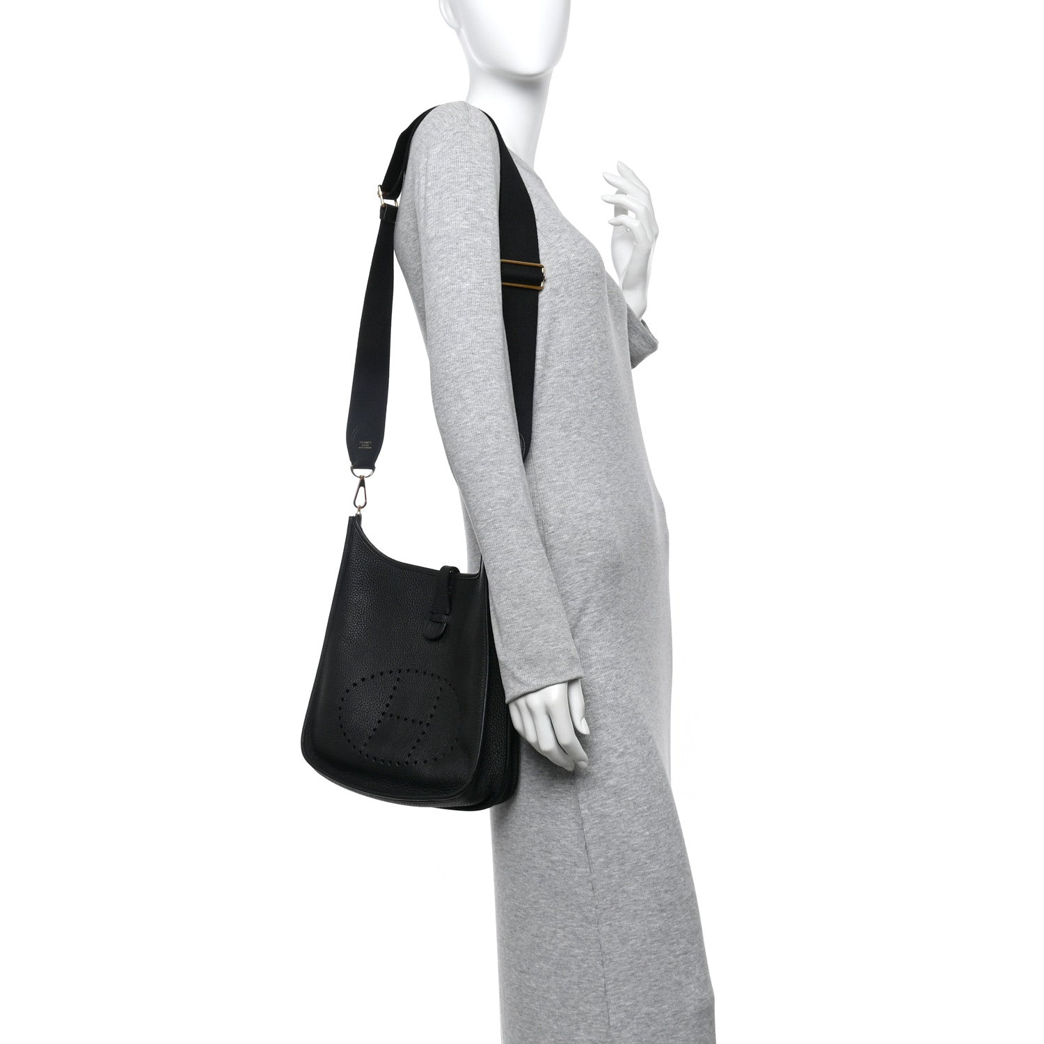 Hermes Taurillon Clemence Evelyne III PM Black 2 of 11