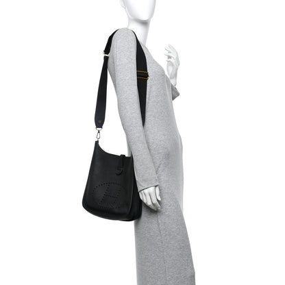 Hermes Taurillon Clemence Evelyne III PM Black 2 of 11
