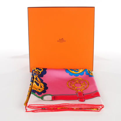 Hermes Silk Cuivreries Scarf 90 7 of 7