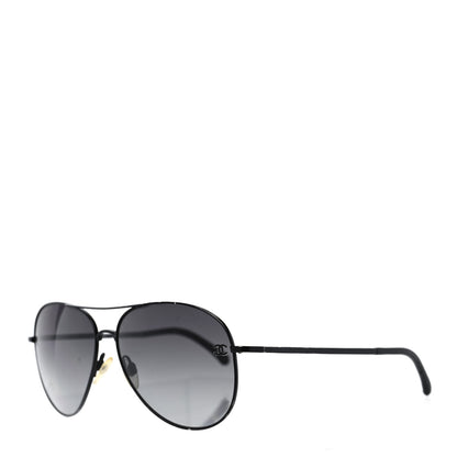 Chanel Aviator CC Sunglasses 4189-T-Q Matte Brown Dark Grey 1 of 7