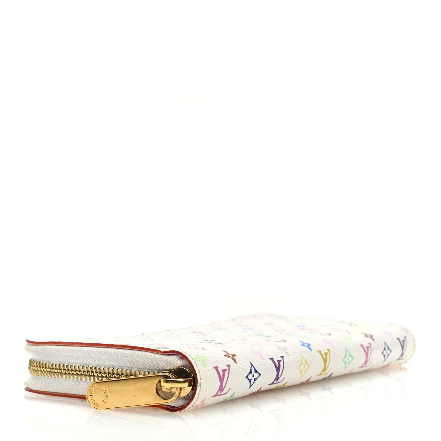 Monogram Multicolor Zippy Wallet White Litchi
