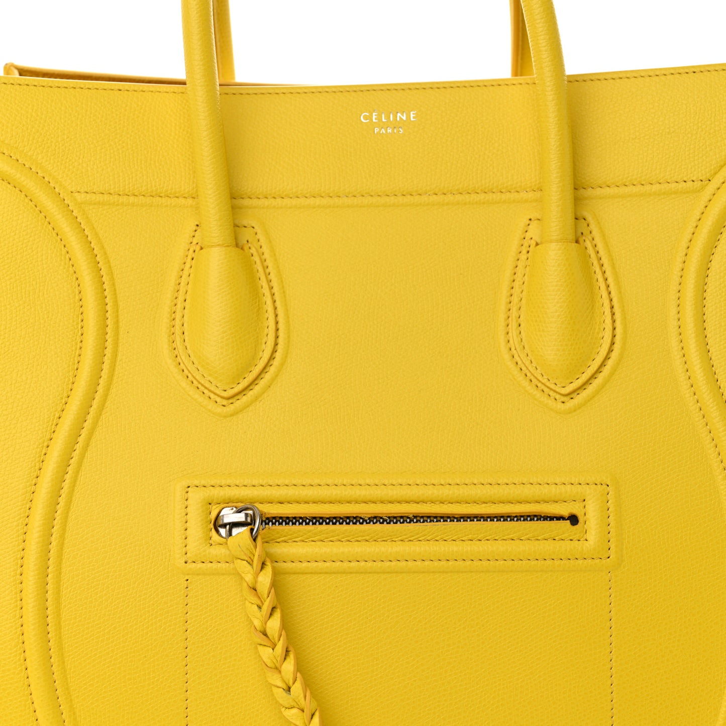 Grained Calfskin Medium Phantom Luggage Yellow