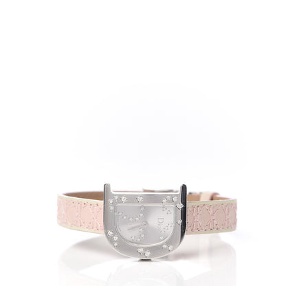 Christian Dior Stainless Steel Calfskin Diamond 22mm Lady D Quartz Watch 3 of 10