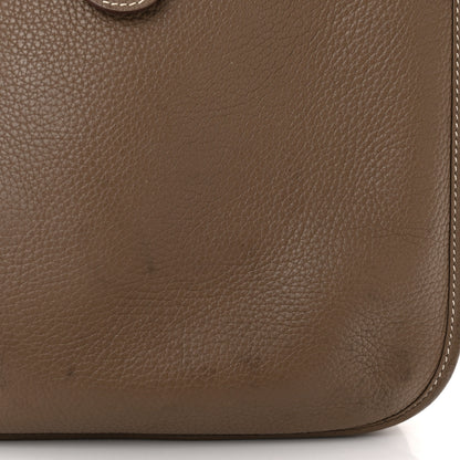 Hermes Taurillon Clemence Evelyne III PM Etoupe 12 of 12