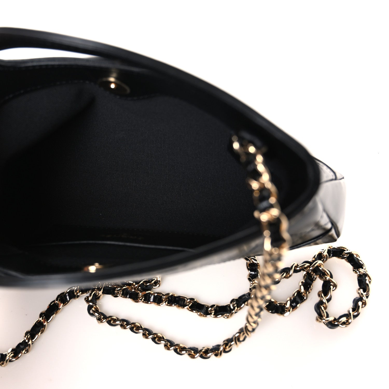 Chanel Shiny Crumpled Calfskin Quilted Nano 31 Shopping Bag Black 4 of 10