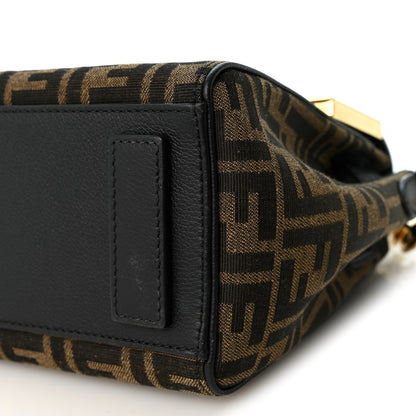 Versace X FENDI Grained Calfskin Fendace Medium La Medusa Top Handle Bag Black Brown 9 of 9