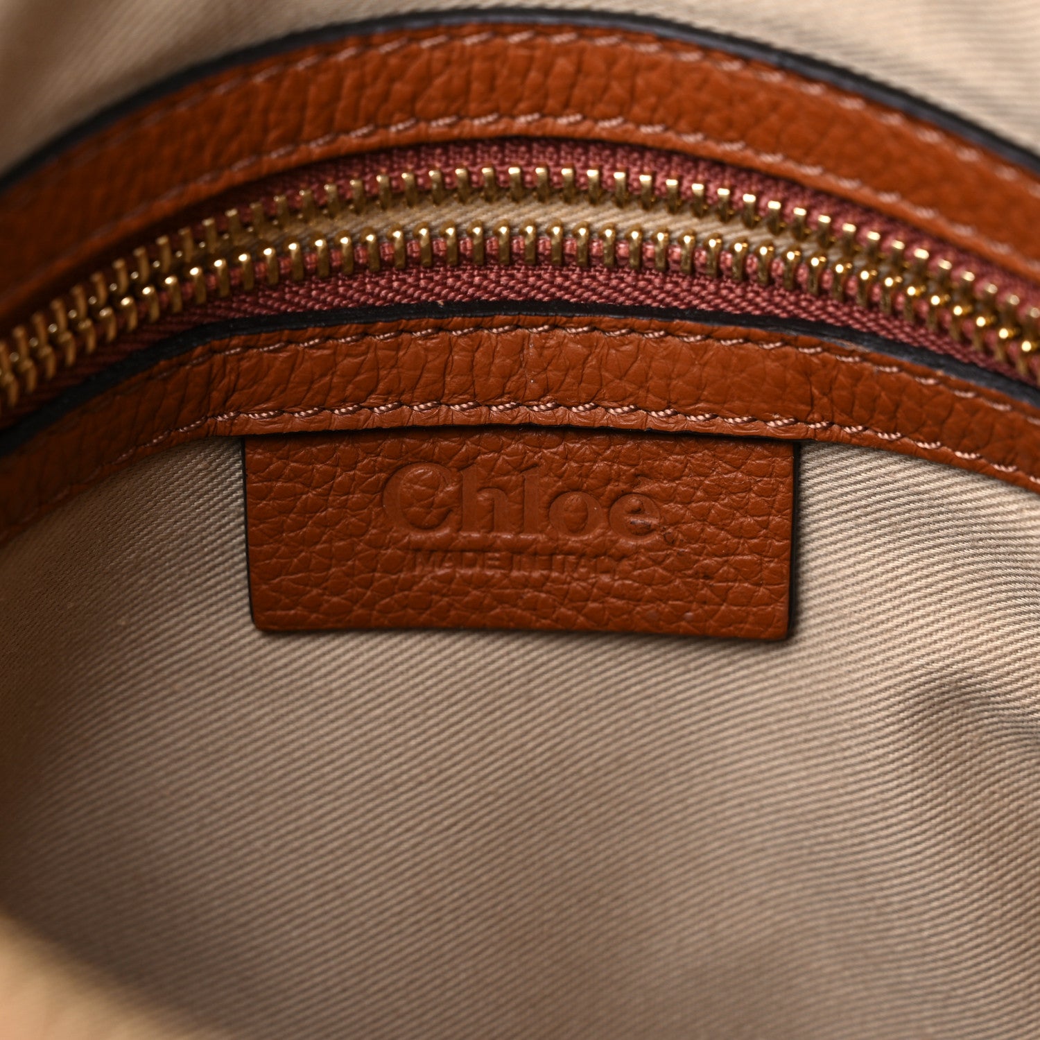 Chloe Calfskin Medium Marcie Satchel Tan 6 of 12