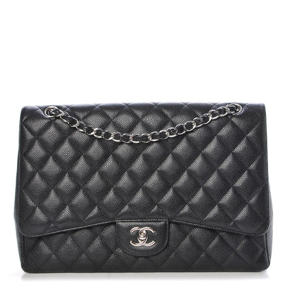 Chanel Caviar Quilted Maxi Single Flap Black 1 of 8