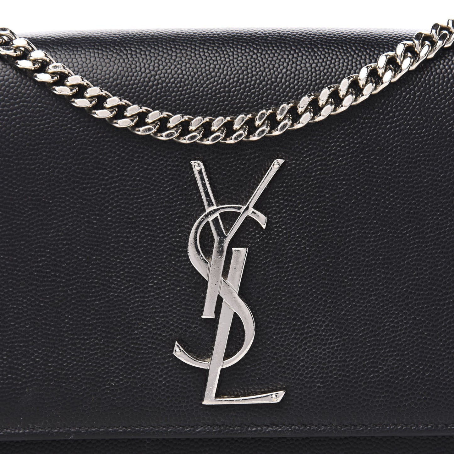 Grain De Poudre Small Monogram Kate Satchel Black