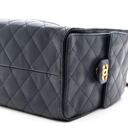 Chanel Caviar Quilted Small Chanel 25 Handbag Dark Navy 10 of 10