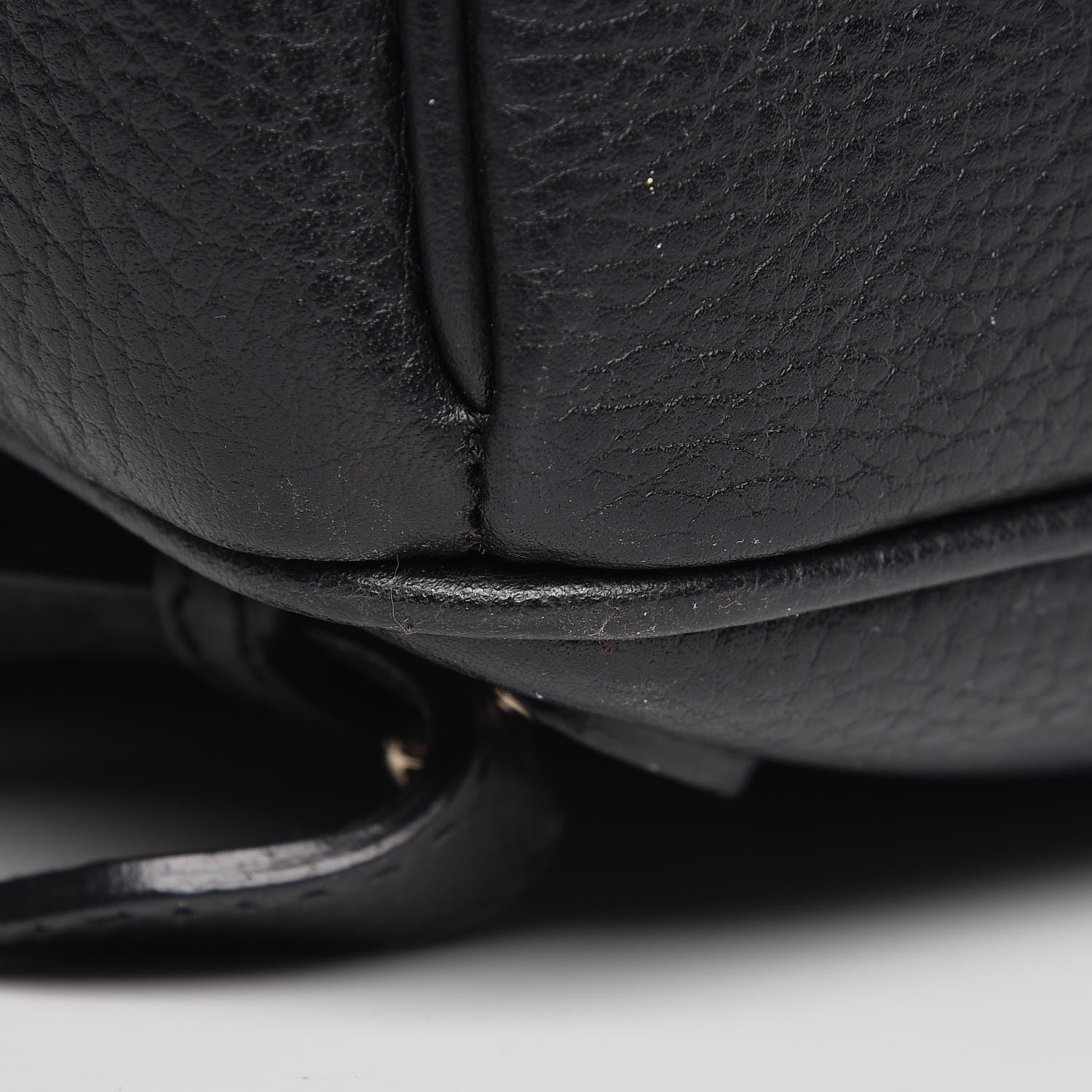 Gucci Pebbled Calfskin Soho Chain Backpack Black 9 of 11