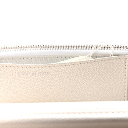 Chanel Iridescent Caviar Quilted Golden Class Wallet On Chain WOC White 6 of 10