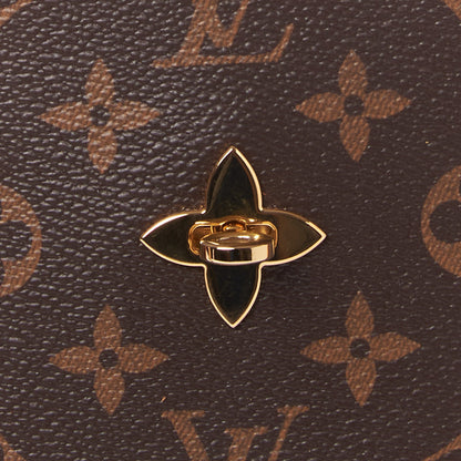 Louis Vuitton Monogram Flower Zipped Tote MM Beige 7 of 8