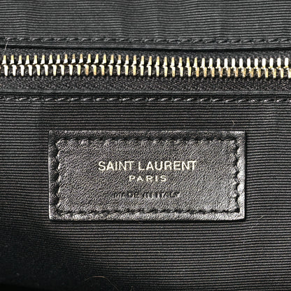 Saint Laurent Lambskin Quilted Maxi Icare Shopping Tote Black 7 of 10
