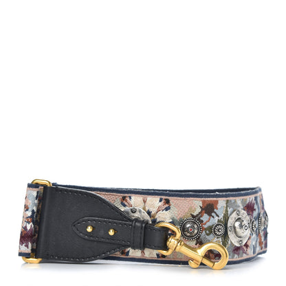 Christian Dior Canvas Embroidered Studded KaleiDiorscopic Shoulder Strap Multicolor 1 of 5
