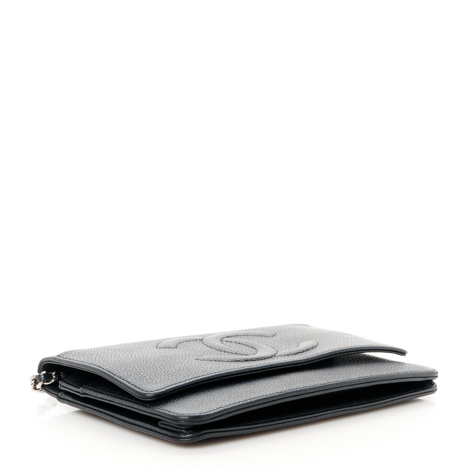 Chanel Caviar Timeless CC Wallet On Chain WOC Black 4 of 12