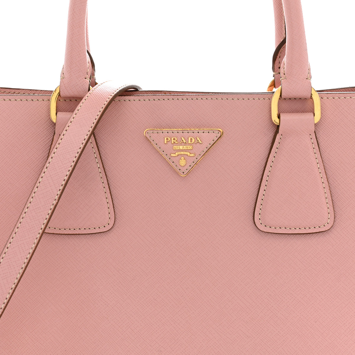 Prada Saffiano Lux Medium Bi-Color Tote Orchidea Talco 7 of 12