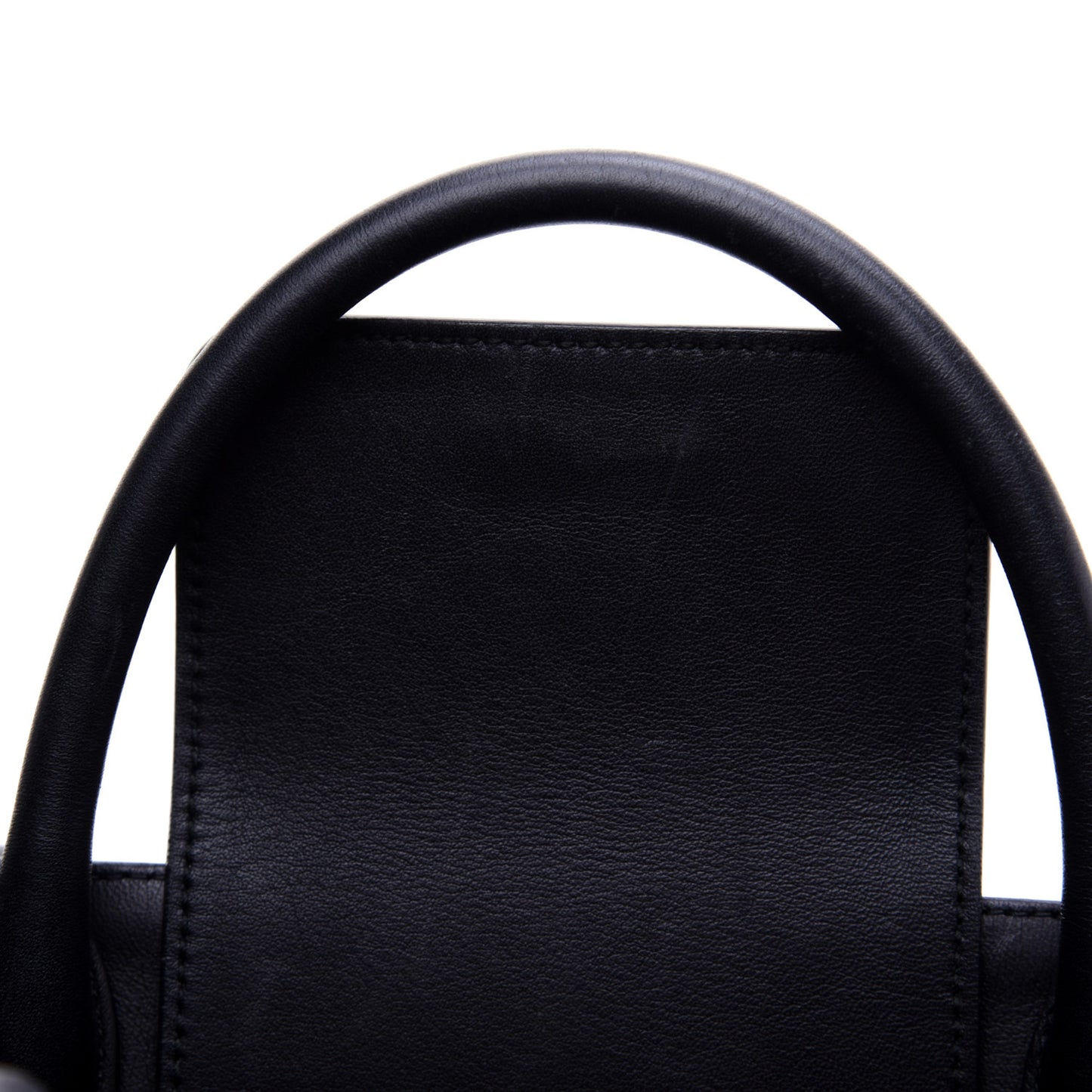 Grained Calfskin Large Diorever Flap Black