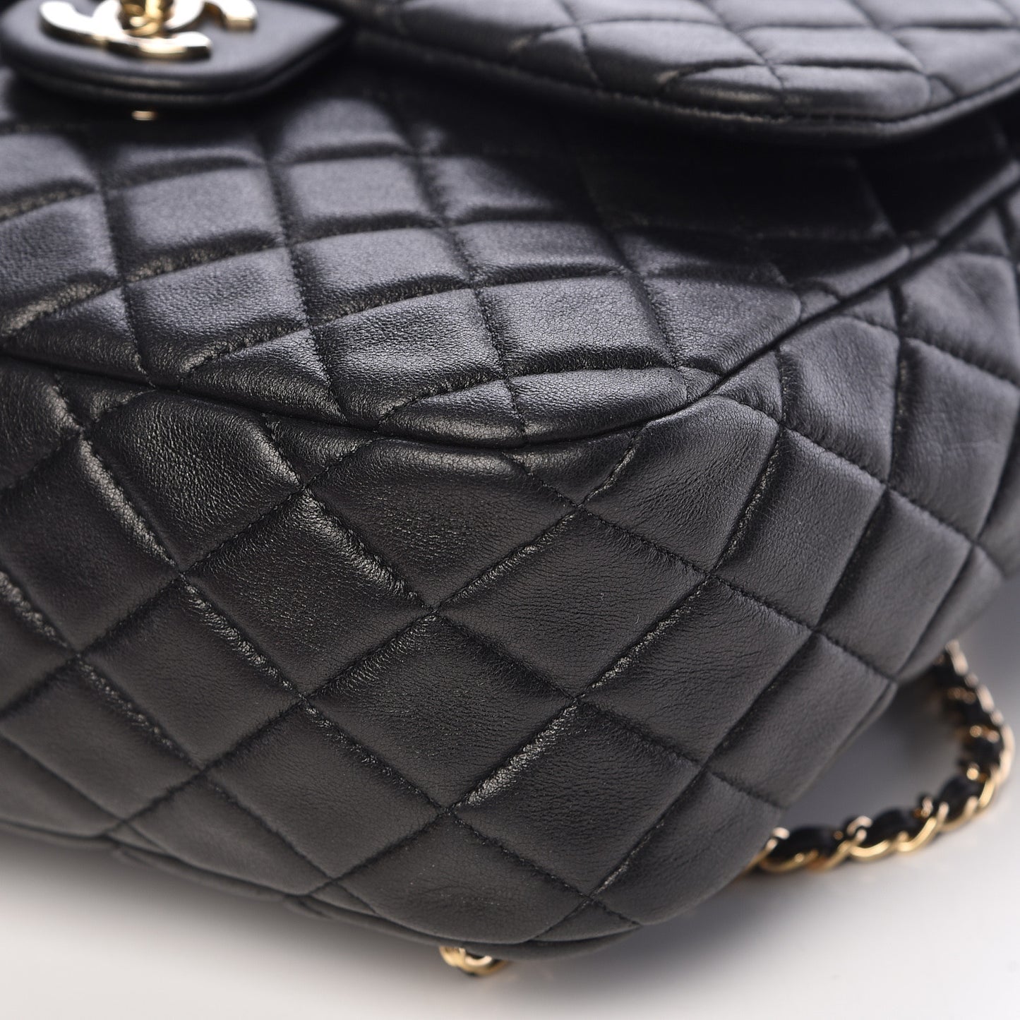 Lambskin Quilted Large In Seoul Backpack Navy