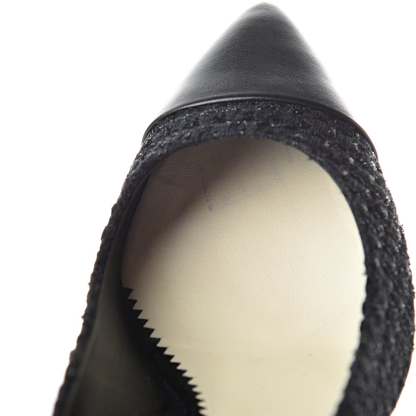 Lambskin Tweed CC Pump 36.5 Black