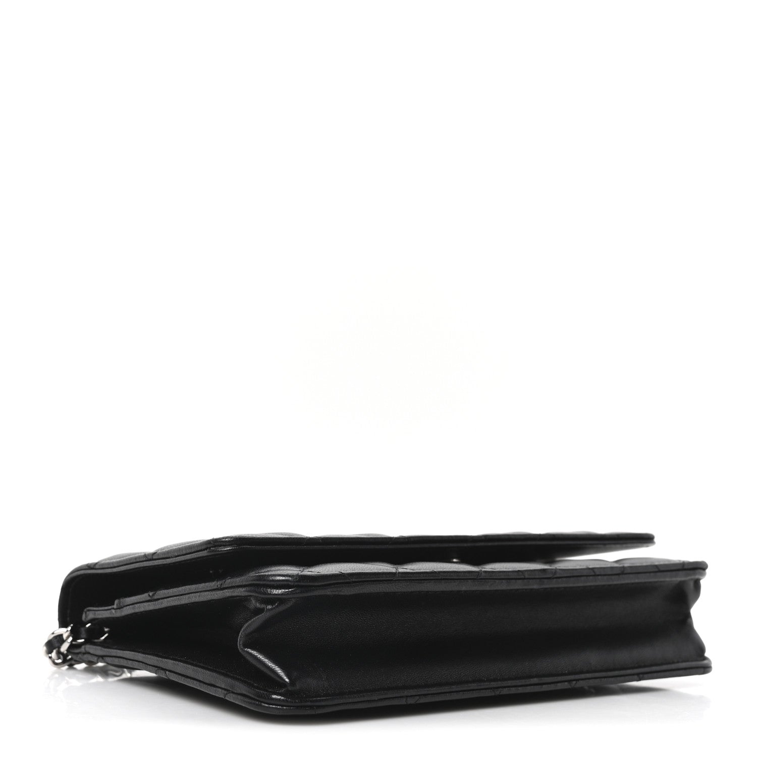 Chanel Lambskin Quilted Wallet On Chain WOC Black 4 of 11