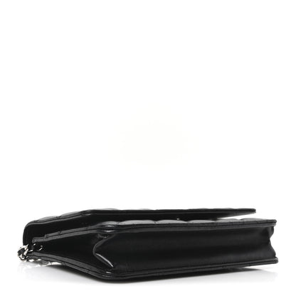 Chanel Lambskin Quilted Wallet On Chain WOC Black 4 of 11