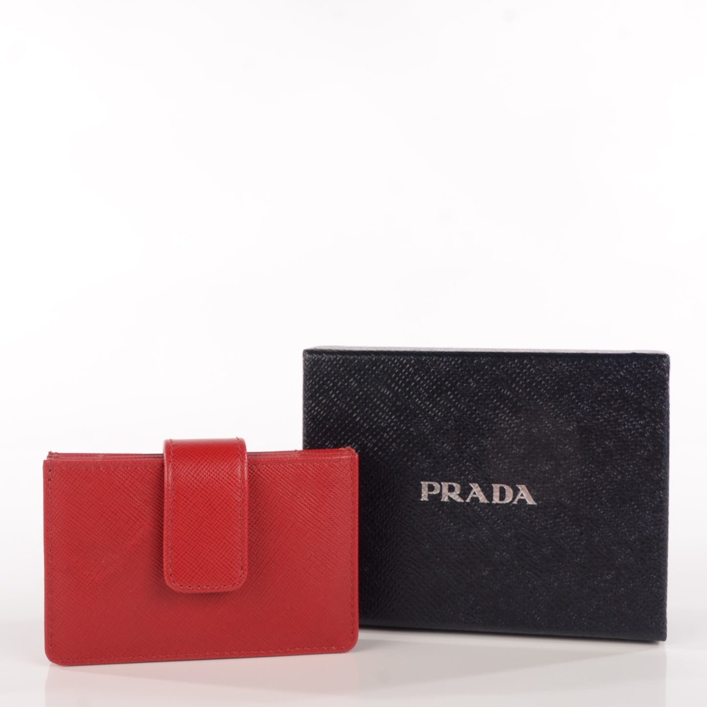Saffiano Metal Gusseted Card Holder Barolo