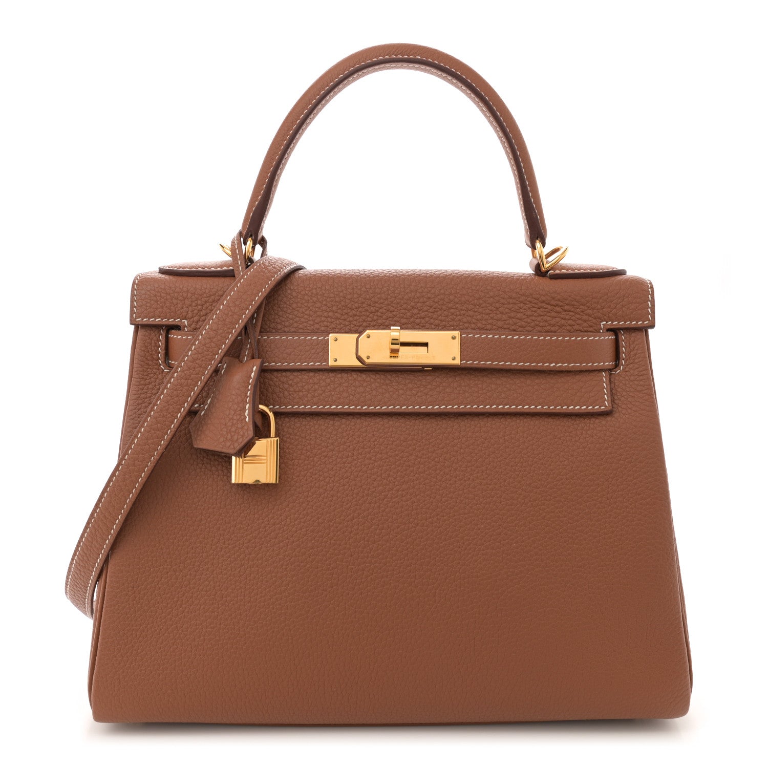 Hermes Togo Kelly Retourne 28 Gold 1 of 14