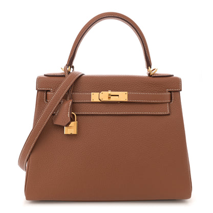 Hermes Togo Kelly Retourne 28 Gold 1 of 14