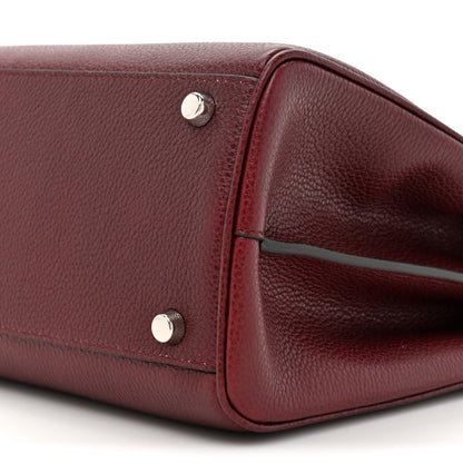 Gucci Grainy Calfskin Medium Zumi Top Handle Bag Vintage Bordeaux 10 of 12