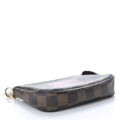 Louis Vuitton Damier Ebene Complice Trunks and Bags Mini Pochette Accessories Red 4 of 11