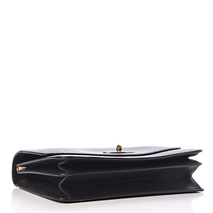 Mulberry Small Classic Grain Calfskin Large Darley Black 4 of 11