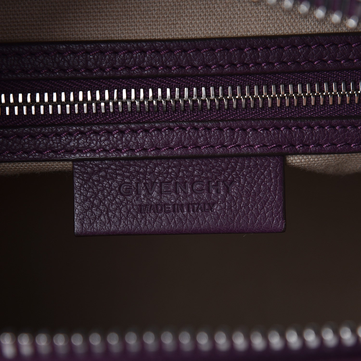Givenchy Sugar Goatskin Small Antigona Dark Purple 6 of 10