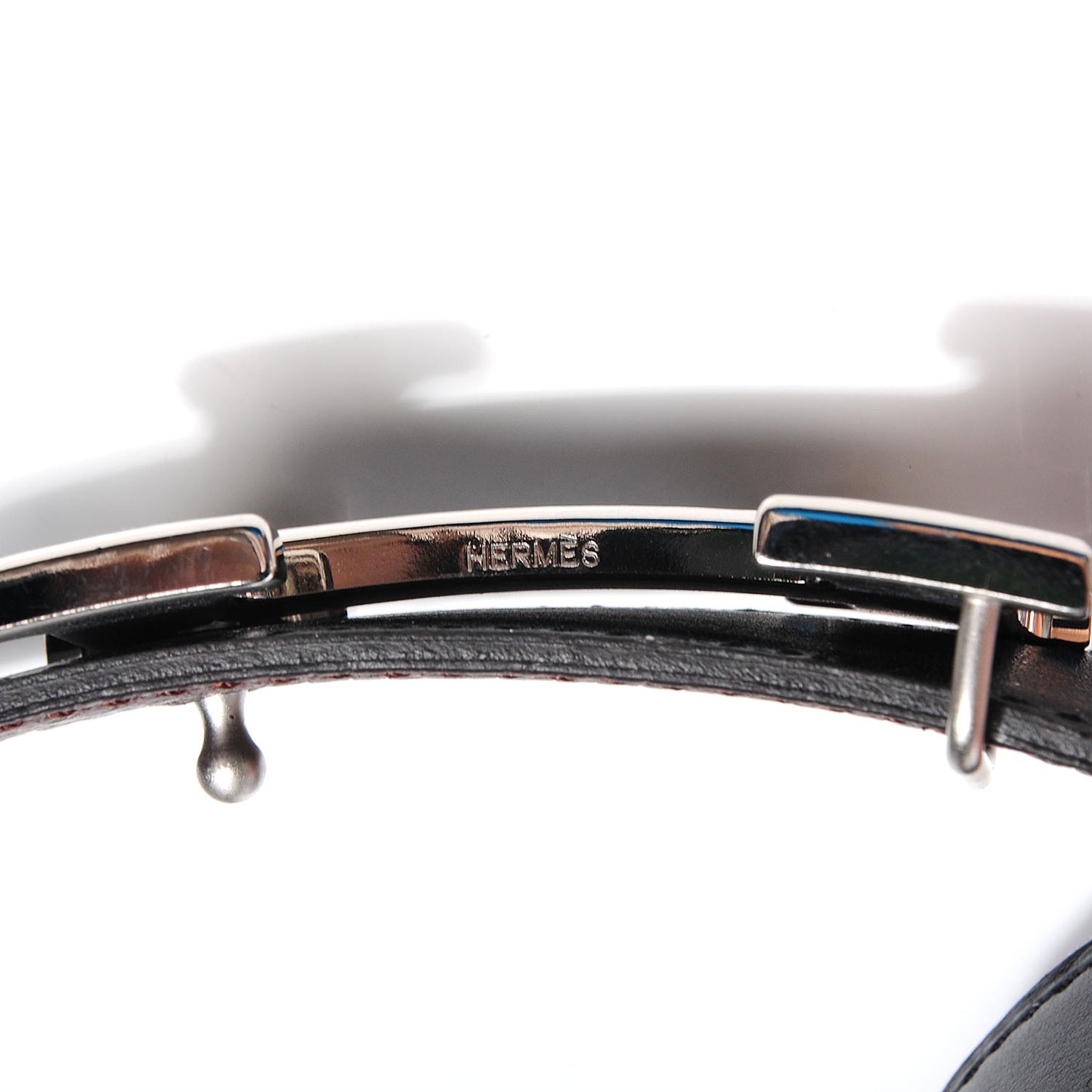 Box Togo Reversible Martelee Constance 32mm H Belt 90 Noir Chocolate