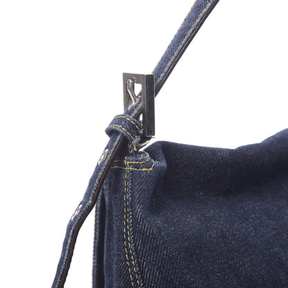 Fendi Denim Mama Baguette Blue 12 of 16